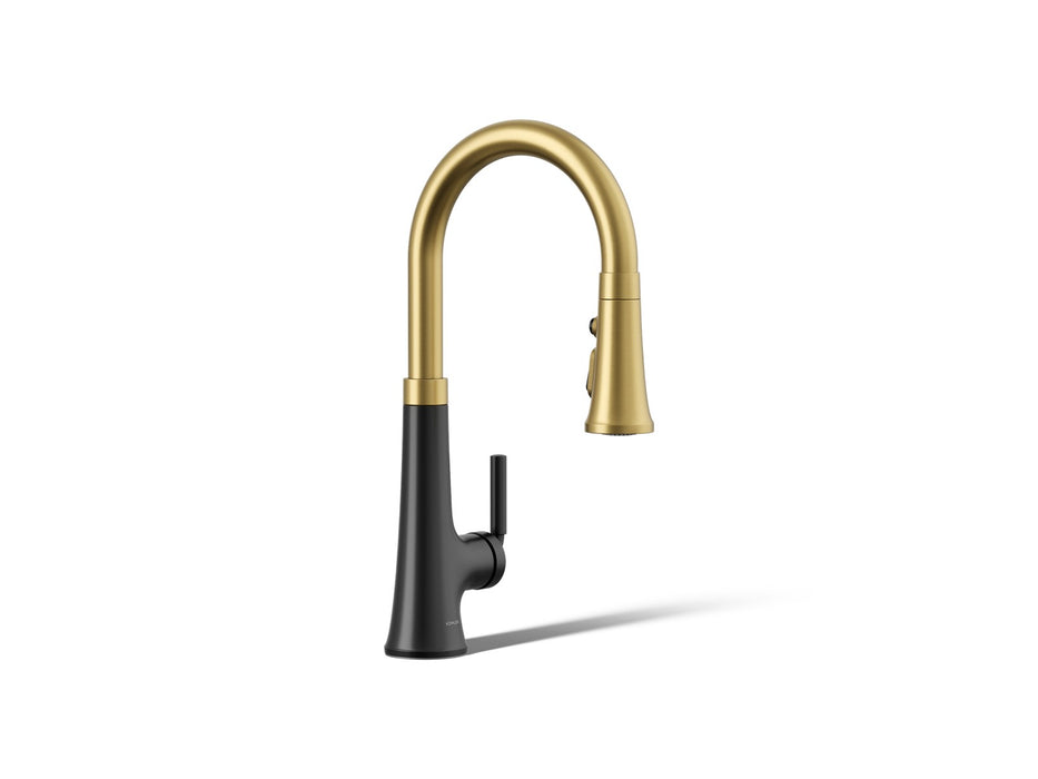KOHLER K-23764 Tone Pull-down kitchen sink faucet with three-function sprayhead