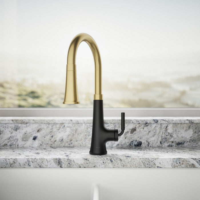 KOHLER K-23764 Tone Pull-down kitchen sink faucet with three-function sprayhead