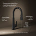 Kohler Tone Pull-down kitchen sink faucet with three-function sprayhead