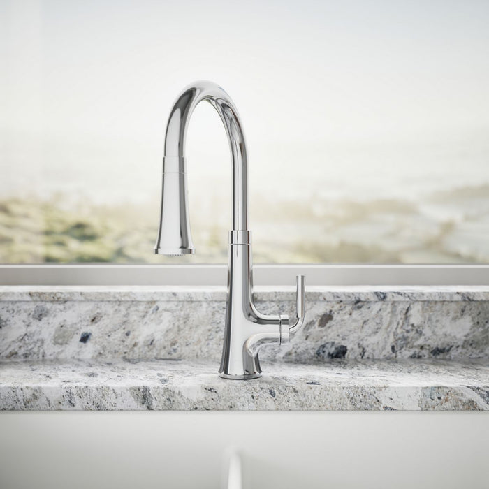 KOHLER K-23764 Tone Pull-down kitchen sink faucet with three-function sprayhead