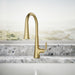 Kohler Tone Pull-down kitchen sink faucet with three-function sprayhead