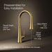Kohler Tone Pull-down kitchen sink faucet with three-function sprayhead