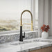 Kohler Tone Semi-professional pull-down kitchen sink faucet with three-function sprayhead