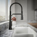 Kohler Tone Semi-professional pull-down kitchen sink faucet with three-function sprayhead
