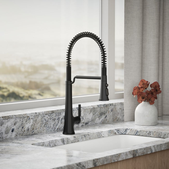 Kohler Tone Semi-professional pull-down kitchen sink faucet with three-function sprayhead