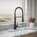 Kohler Tone Semi-professional pull-down kitchen sink faucet with three-function sprayhead