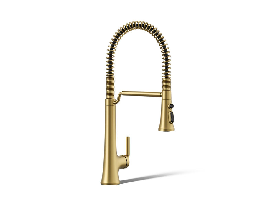 Kohler Tone Semi-professional pull-down kitchen sink faucet with three-function sprayhead