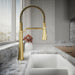 Kohler Tone Semi-professional pull-down kitchen sink faucet with three-function sprayhead