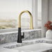 Kohler Tone Touchless pull-down kitchen sink faucet with three-function sprayhead