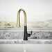 Kohler Tone Touchless pull-down kitchen sink faucet with three-function sprayhead