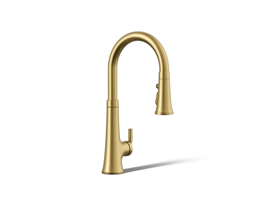 KOHLER K-23766 Tone Touchless pull-down kitchen sink faucet with three-function sprayhead