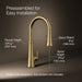 Kohler Tone Touchless pull-down kitchen sink faucet with three-function sprayhead