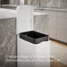 Kohler 13-gallon stainless steel slim step trash can with bifold lid