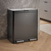 Kohler 21.7-gallon stainless steel dual-bin step trash can