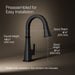 Kohler Riff Pull-down kitchen sink faucet with three-function sprayhead