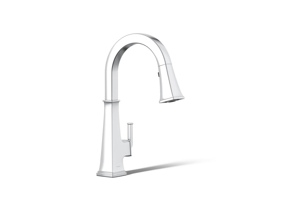 Kohler Riff Pull-down kitchen sink faucet with three-function sprayhead