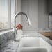 Kohler Riff Pull-down kitchen sink faucet with three-function sprayhead