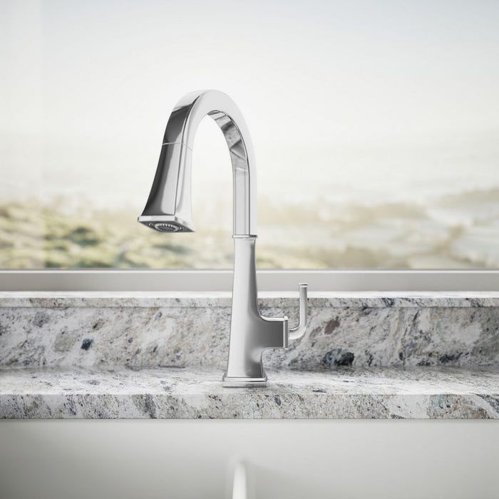 Kohler Riff Pull-down kitchen sink faucet with three-function sprayhead