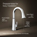 Kohler Riff Pull-down kitchen sink faucet with three-function sprayhead