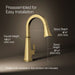 Kohler Riff Pull-down kitchen sink faucet with three-function sprayhead