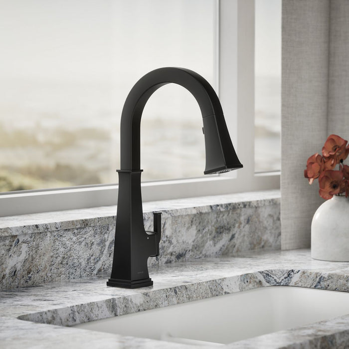 Kohler Riff Touchless pull-down kitchen sink faucet with three-function sprayhead