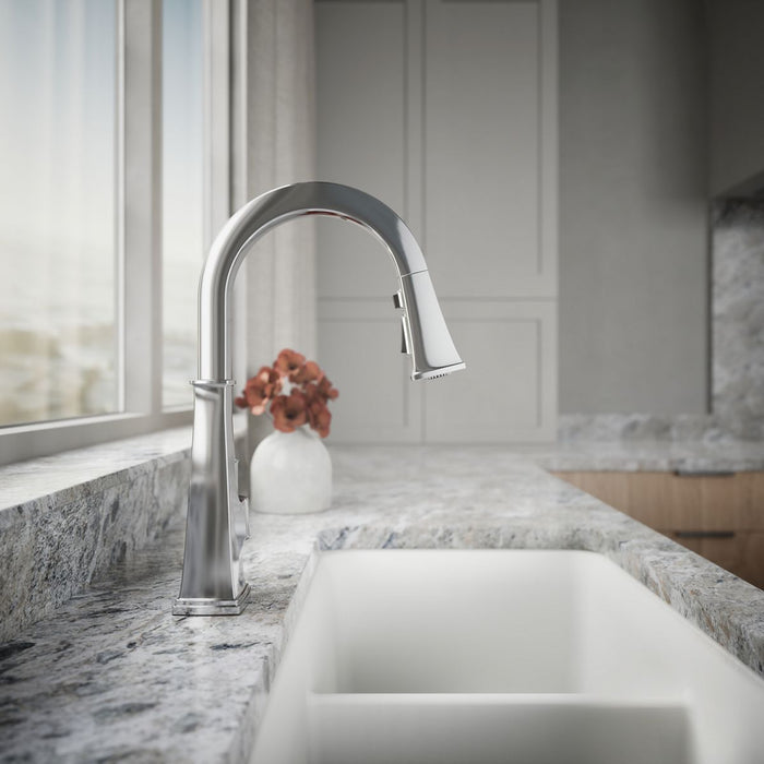 Kohler Riff Touchless pull-down kitchen sink faucet with three-function sprayhead