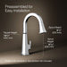 Kohler Riff Touchless pull-down kitchen sink faucet with three-function sprayhead