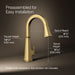 Kohler Riff Touchless pull-down kitchen sink faucet with three-function sprayhead