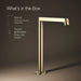 KOHLER KOHLER K-23887 Components Bathroom sink faucet spout with Row design, 1.2 gpm