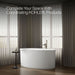 KOHLER Sunstruck 60" x 34" freestanding bath with straight shroud
