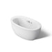 KOHLER K-24009-GHW Sunstruck 60-1/2" x 34-1/2" freestanding Heated BubbleMassage air bath with Bask heated surface and f