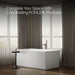 KOHLER Stargaze 60" x 34" freestanding bath with straight shroud