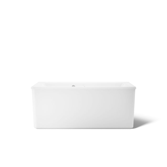KOHLER K-24010-W1 Stargaze 60" x 34" freestanding bath with Bask heated surface and straight shroud