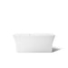 KOHLER K-24011-W1 Stargaze 60" x 34" freestanding bath with Bask heated surface and fluted shroud