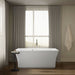 Kohler Stargaze 60" x 34" freestanding bath with Bask heated surface and fluted shroud