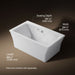 KOHLER K-24019-GH Stargaze 60" x 34" freestanding Heated BubbleMassage air bath with fluted shroud