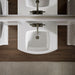 KOHLER K-24050-4 Kelston 23-3/4" rectangular pedestal bathroom sink, white - view 4