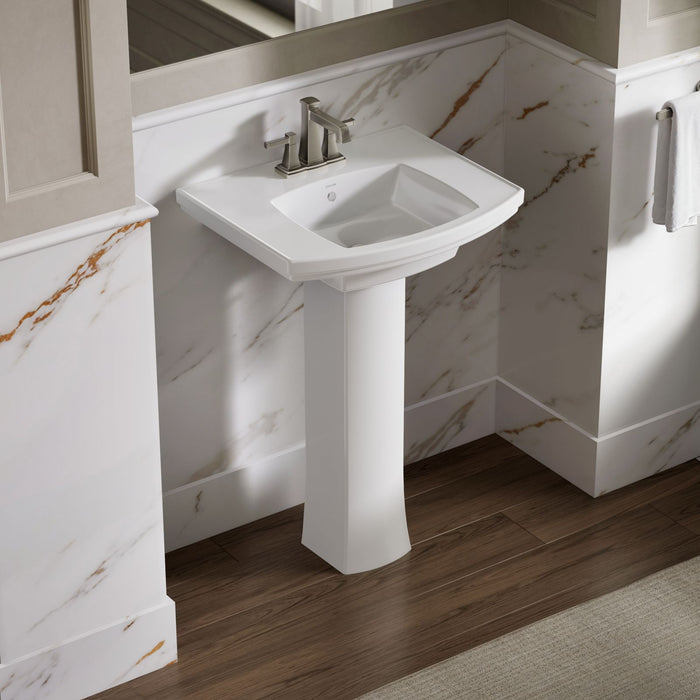 KOHLER K-24051-4 Kelston 23-3/4" rectangular pedestal bathroom sink