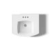 KOHLER K-24051-4 Kelston 23-3/4" rectangular pedestal bathroom sink