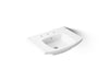 KOHLER K-24051-8 Kelston 23-3/4" rectangular pedestal bathroom sink