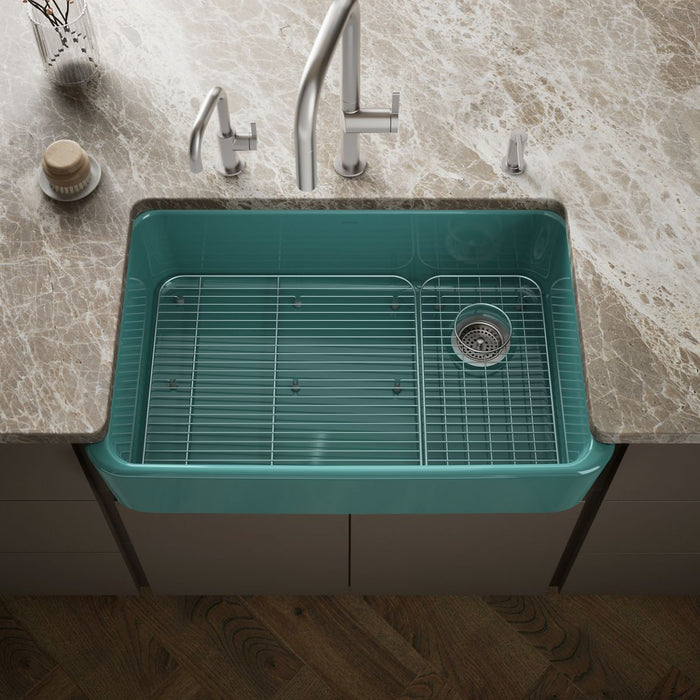 Kohler Ironridge 34" undermount single-bowl farmhouse kitchen sink