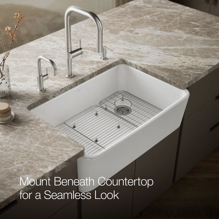 Kohler Ironridge 34" undermount single-bowl farmhouse kitchen sink