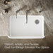 Kohler Ironridge 34" undermount single-bowl farmhouse kitchen sink