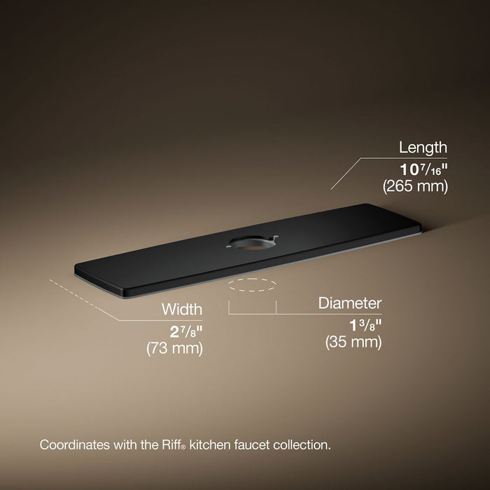 3/4 view of product with dimensions