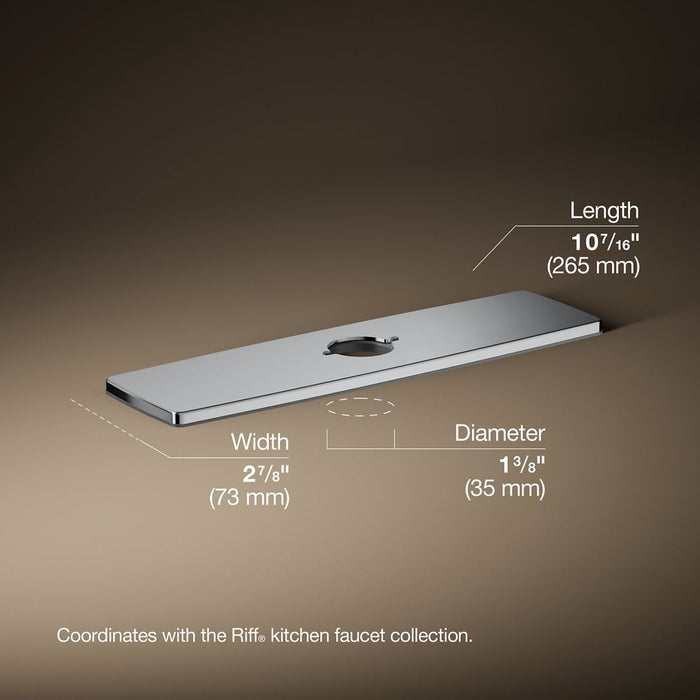 3/4 view of product with dimensions