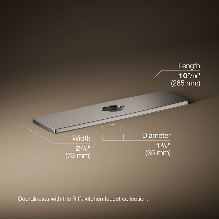 3/4 view of product with dimensions