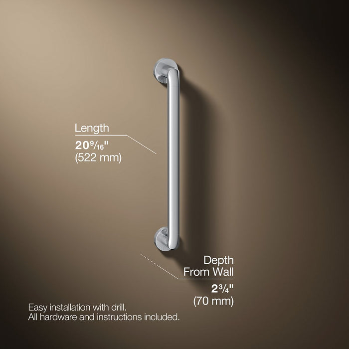 3/4 view of product with dimensions