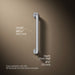 3/4 view of product with dimensions