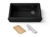 Kohler Riverby 35-3/4" undermount single-bowl farmhouse workstation kitchen sink