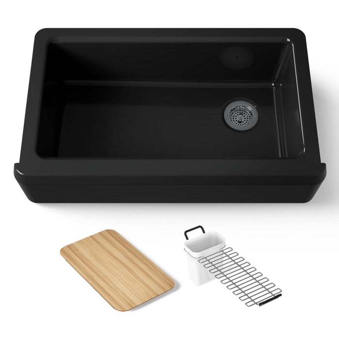 Kohler Riverby 35-3/4" undermount single-bowl farmhouse workstation kitchen sink